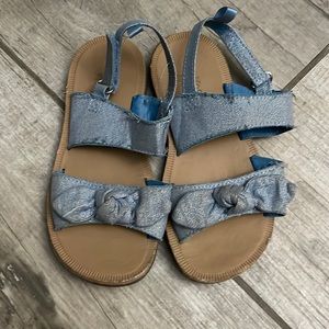 Toddler girls blue sparkly sandals! Oshkosh b’gosh!